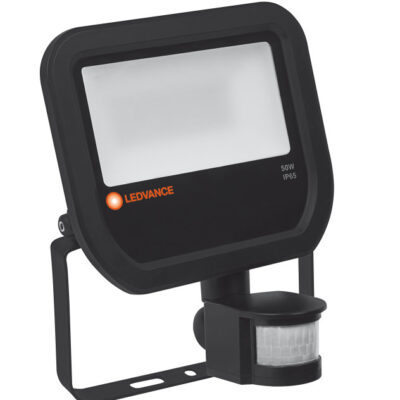 LED PIR Sensor Floodlight 100 degrees (IP65, IK07, 20w-50w, LEDVANCE-OSRAM) | Balcan Lighting Supplies