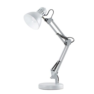 Monda Cool Grey Adjustable Metal Desk Lamp (SES/E14, 40w) MINISUN | Balcan Lighting Supplies