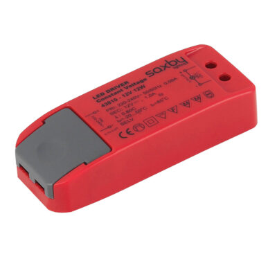 LED Constant Voltage Driver (12w, 12v, IP20) SAXBY | Balcan Lighting Supplies