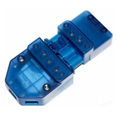 CT202 4 Pole Blue Pull Apart Flow Connector (250v, 20a, 4 Pin Pull) CLICK | Balcan Lighting Supplies