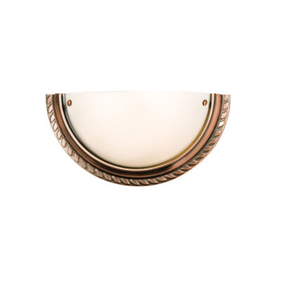 Athens 1 Lamp Wall Uplighter (Antique copper, SES/E14, 40w) ENDON | Balcan Lighting Supplies