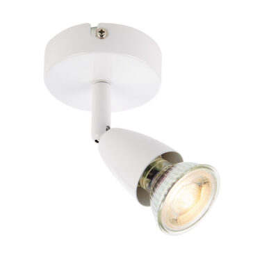 Amalfi Adjustable Spotlight (GU10, 50w, Gloss White, Dimmable) SAXBY | Balcan Lighting Supplies