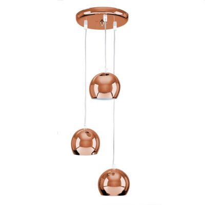 Retro Eyeball 3 Way Droplet Ceiling Pendant Light (3 x R50, SES/E14, 40w, Copper) MINISUN | Balcan Lighting Supplies