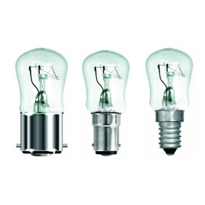 Incandescent Pygmy Bulb (10w-25w, Assorted Caps, Clear) BRANDED | Balcan Lighting Supplies