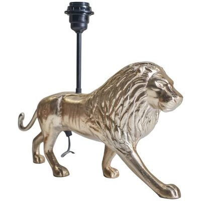 Karalis Modern Lion Table Lamp Base (Brass, 1 x ES/E27, 40w) MINISUN | Balcan Lighting Supplies
