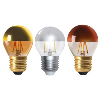 LED Gold, Silver and Bronze Cap Golf Balls (4w, E14 and E27, 2700k, Dimmable) GIRARD SUDRON | Balcan Lighting Supplies