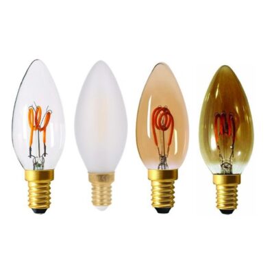 LED Filament C35 Candle Bulb (2w-5w, Assorted Caps and Finishes, 2000k-4000k) GIRARD SUDRON | Balcan Lighitng Supplies