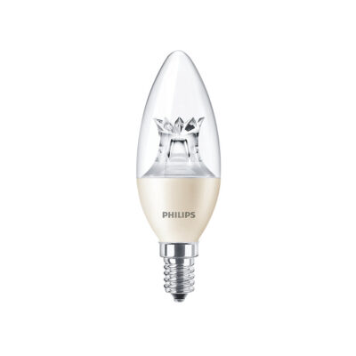 LED Clear Plastic Dimmable Candle Bulbs E14 BRANDED | Balcan Lighting Supplies