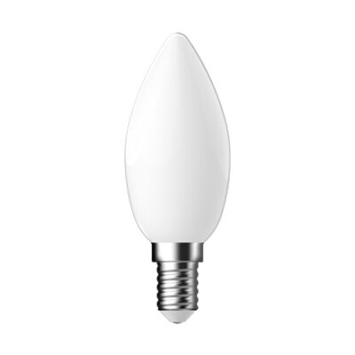 LED Filament Frosted Glass Candle Bulbs (E14, 40w Equivalent, 2700k) BRANDED | Balcan Lighting Supplies