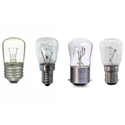 Incandescent Pygmy Bulb (15w, Assorted Caps, Clear, 50v)