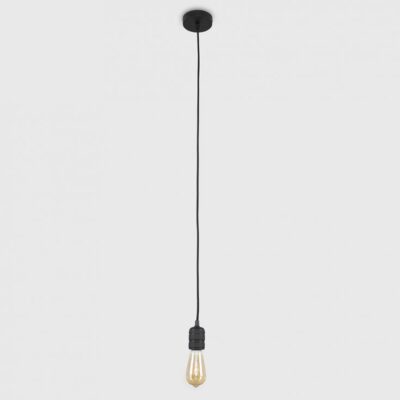 Lampholder Pendant Light Casco 2m Cable Matt Black - (Base Only) MINISUN