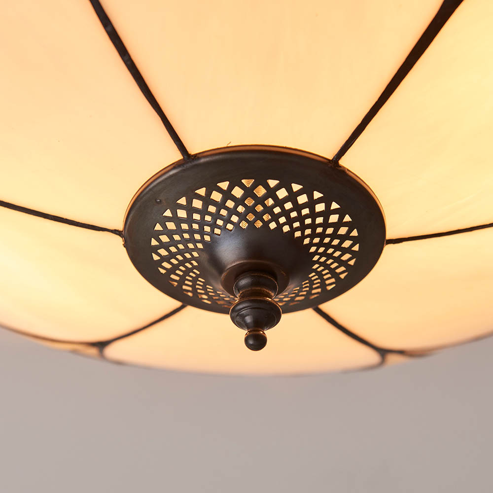 TIFFANY CEILING FLUSH Ingram Large Mackintosh style Art - Image 9