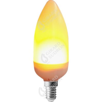 Flame Effect LED Bulbs Multi-Function Modes 1300k Frosted GIRARD SUDRON