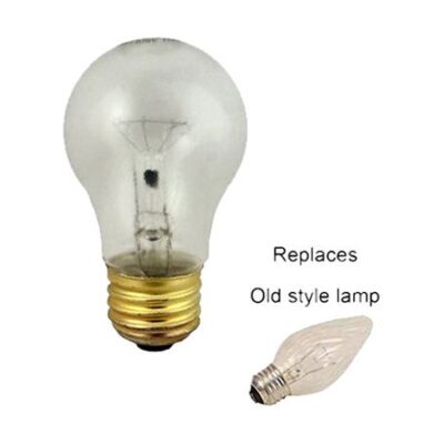 GLS INCANDESCENT 40w ES/E27 Teflon Coated CLEAR 240v HATCO