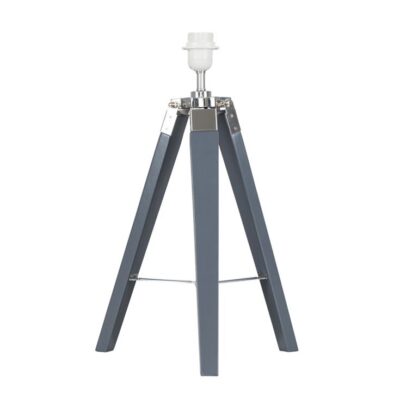 Table Lamp Base Tripod Clipper Grey Chrome MINISUN