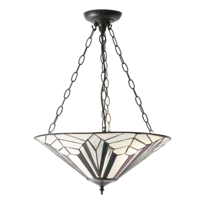 TIFFANY ASTORIA LARGE INVERTED 3LT PENDANT