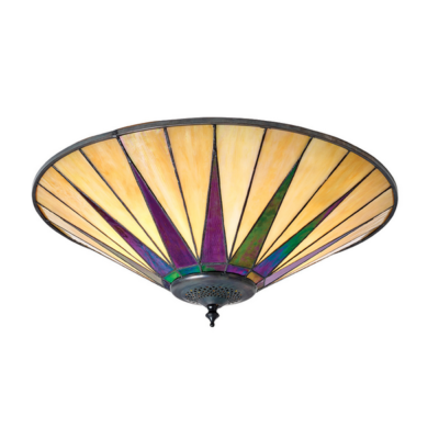 TIFFANY DARK STAR LARGE 2LT FLUSH CELING LAMP