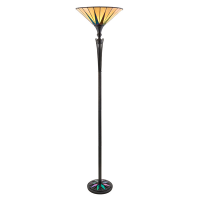 TIFFANY DARK STAR UPLIGHTER FLOOR LAMP