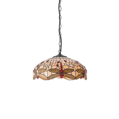 Tiffany Dragonfly Beige Medium 3lt Pendant