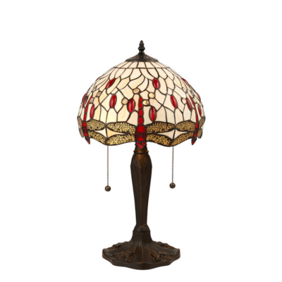 Tiffany Dragonfly Beige Small Table Lamp