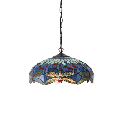 Tiffany Dragonfly Blue Medium 3lt Ceiling Pendant
