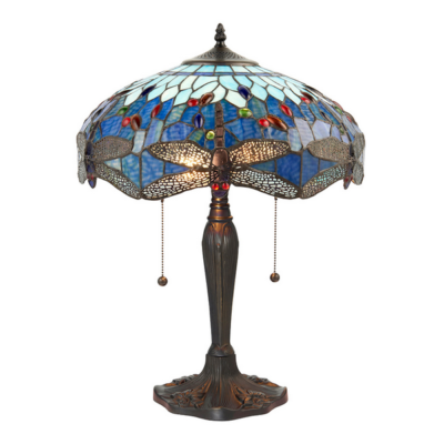 Tiffany Dragonfly Blue Medium Table Lamp