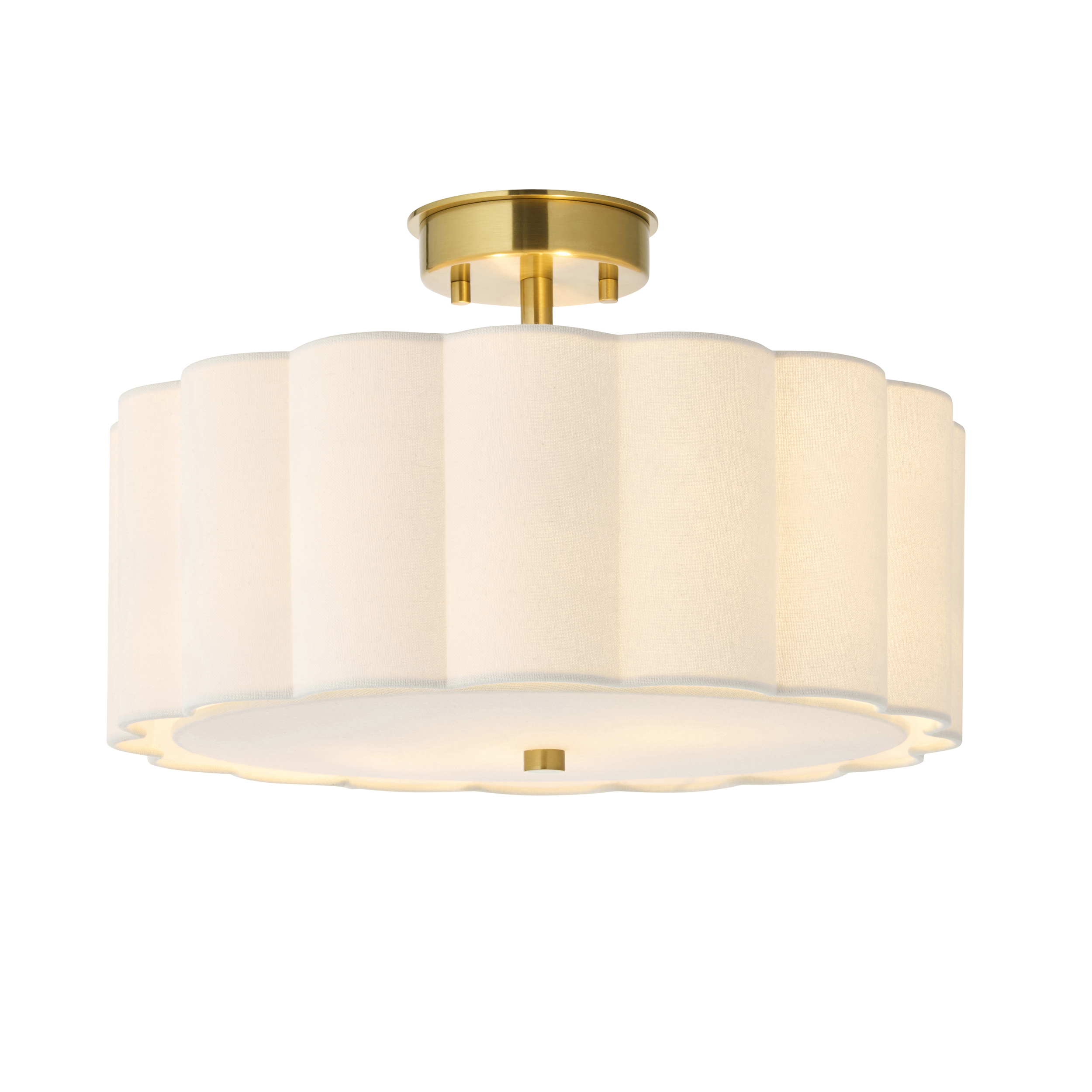 Endon Serene 2lt Flush Ceiling Light